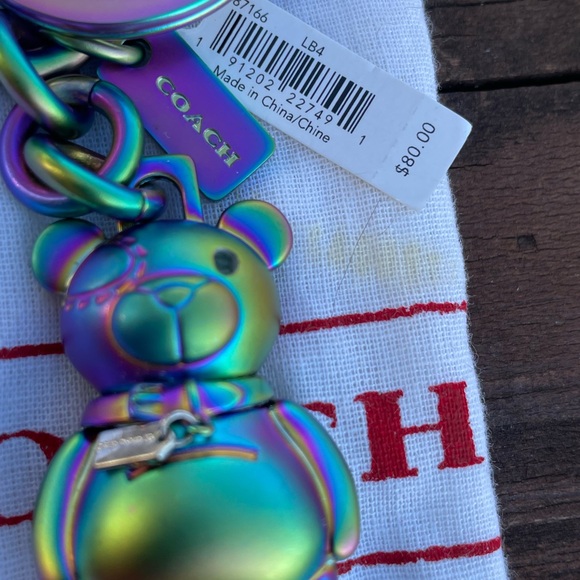 🐻COACH BEAR🐻  💚RARE💙 NEW - Picture 8 of 8